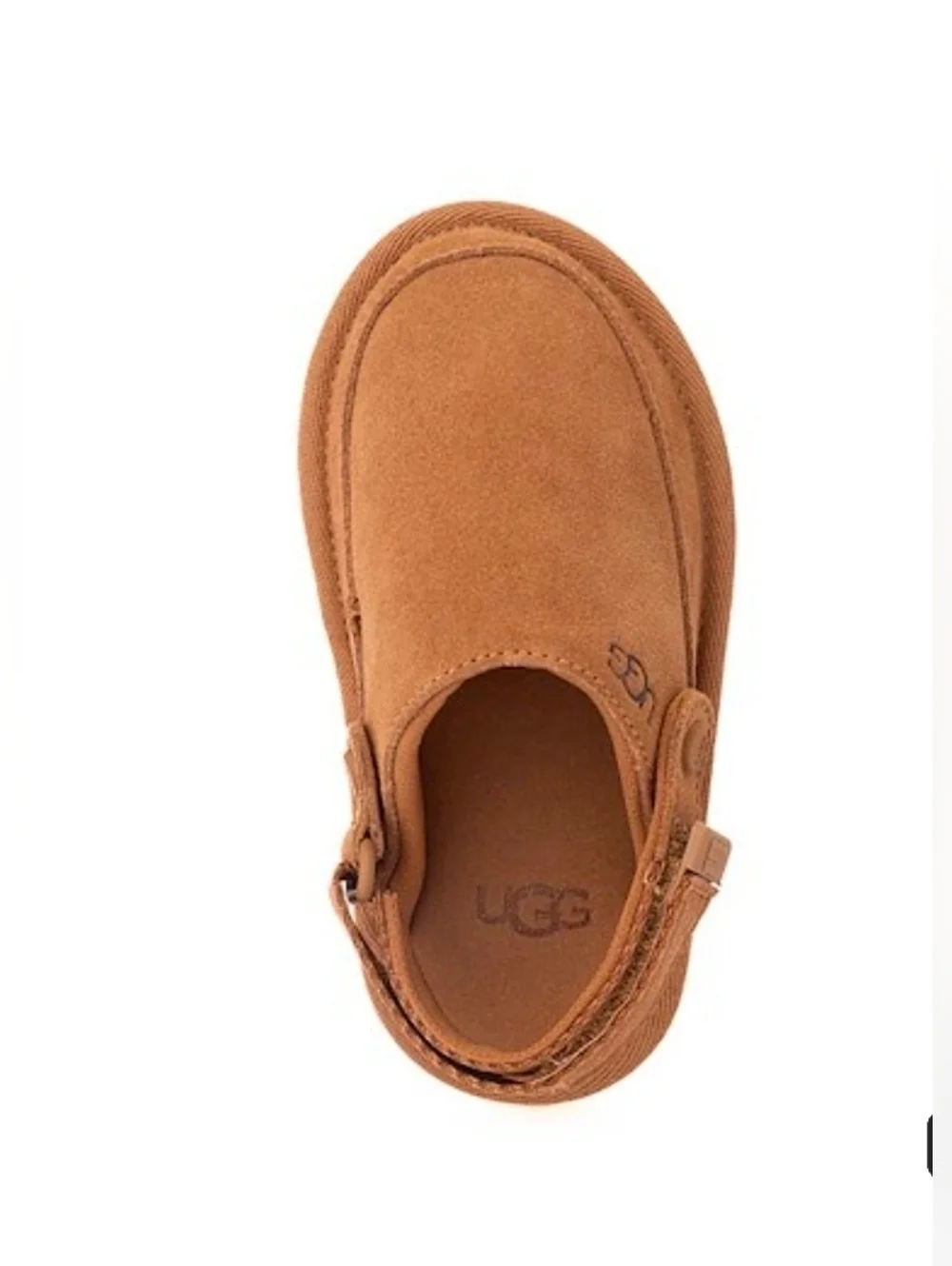 UGG Kids Goldenstar Clogs versatile Soft Suede Leather Adjustable Straps Mules